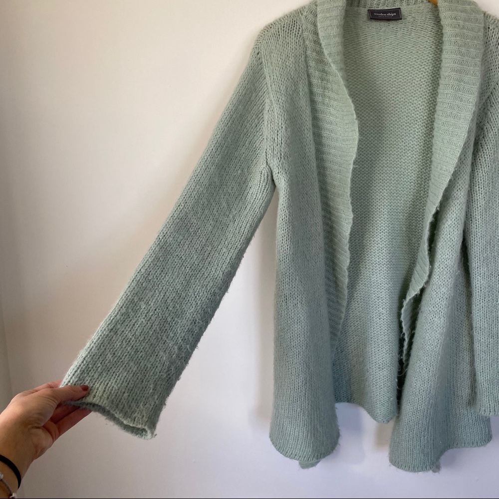Anthropologie Wooden Ships Sage Knit Cardigan M/L - Picture 3 of 9